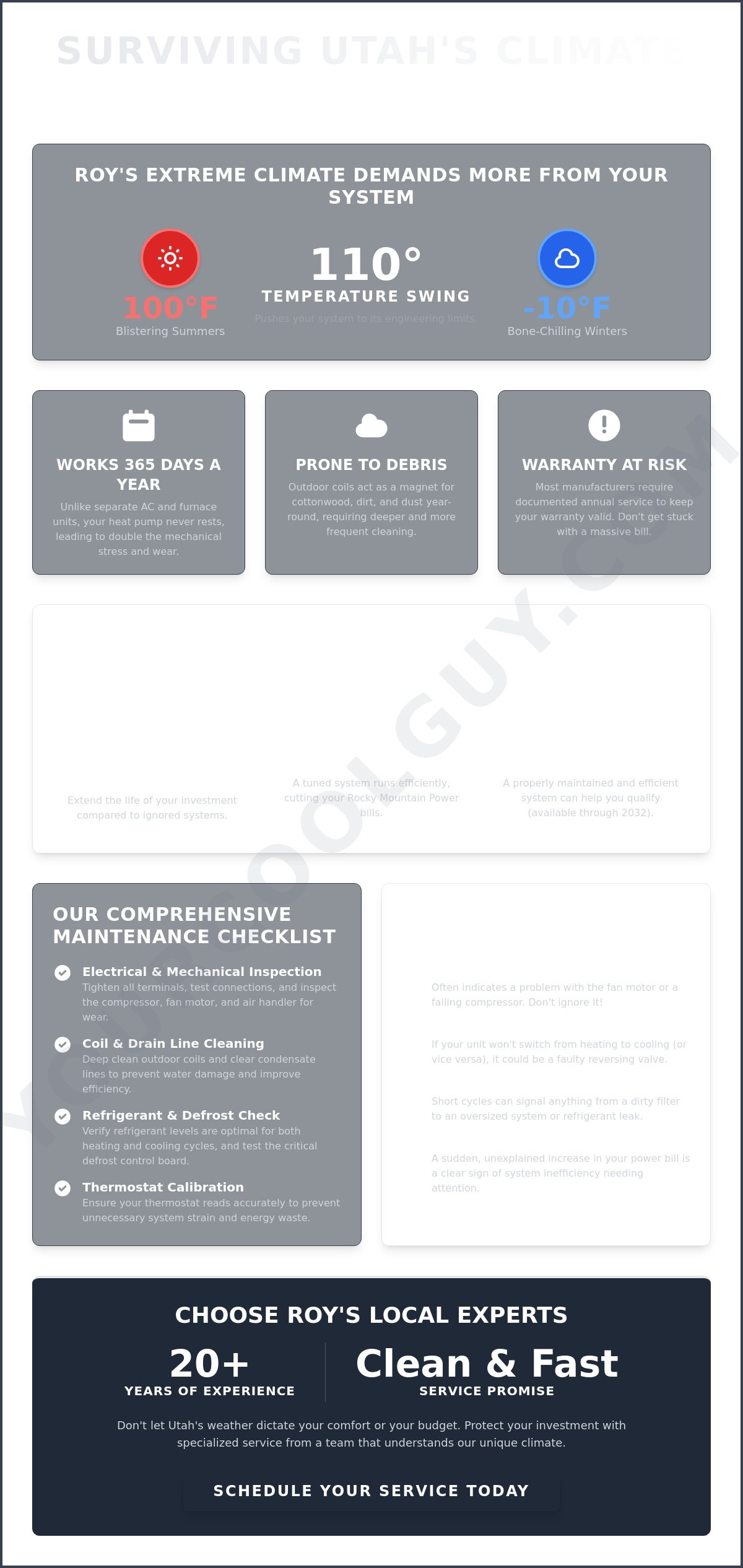 Expert Heat Pump Service in Roy, UT: Reliable Comfort for Every Season - Infographic