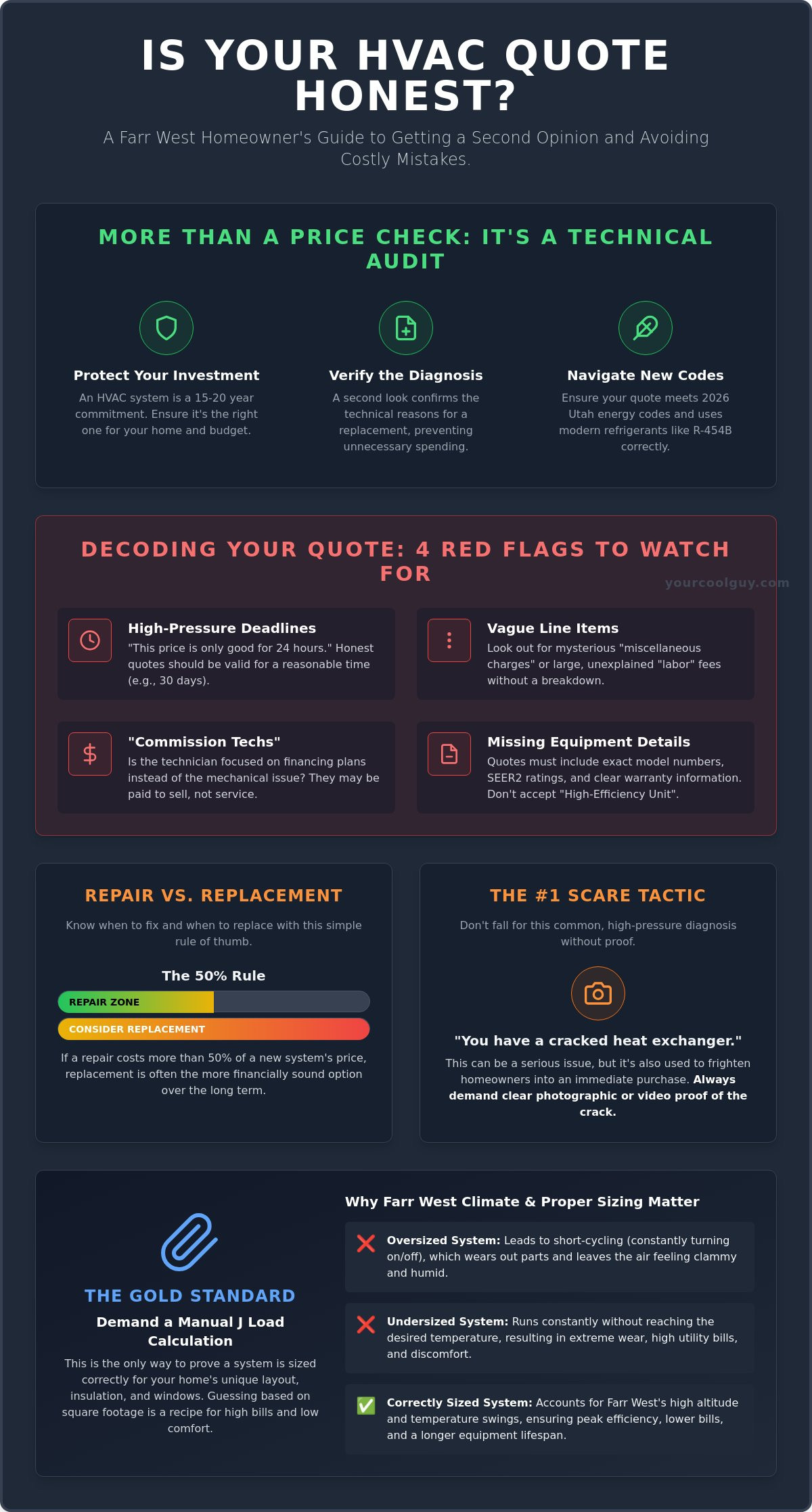 Getting a Second Opinion on HVAC Quote in Farr West: Your Peace of Mind Guide - Infographic